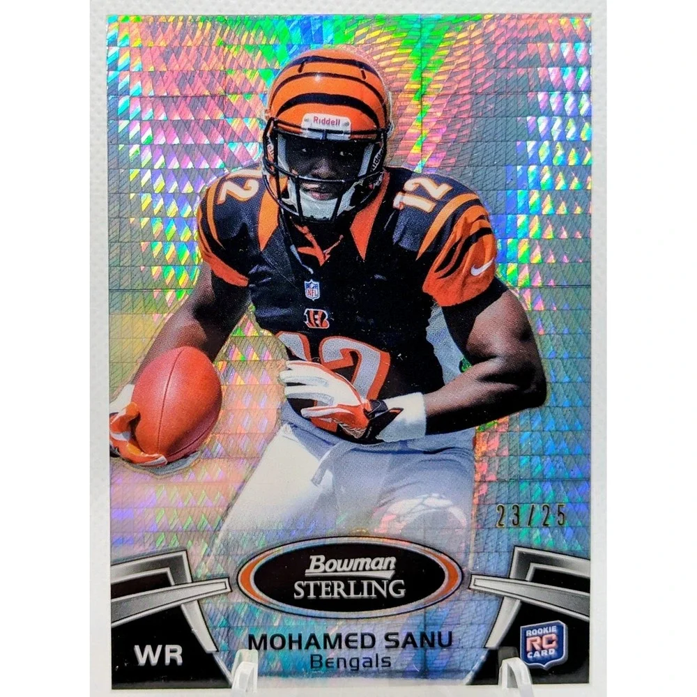 2012 Bowman Sterling Silver Refractor /25 Mohamed Sanu #15 Rookie RC